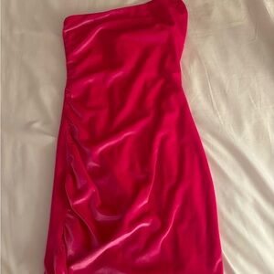 Lucy in the Sky Fuchsia One-Shoulder Dress